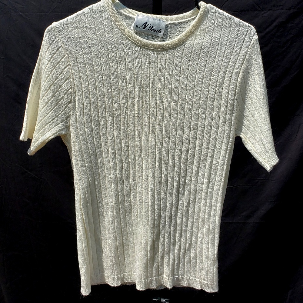 Monroe Style Ribbed Knit Sweater by N Touch - M